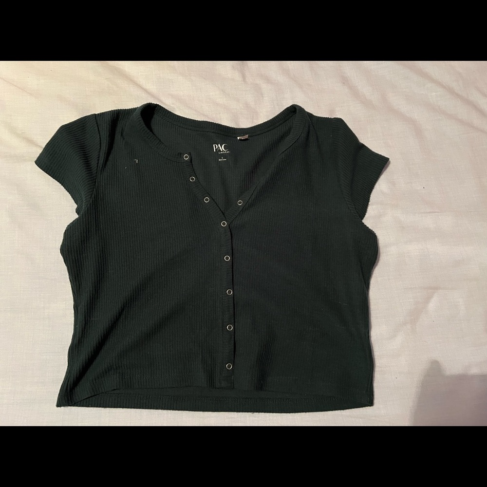 PacSun Green Cropped Tee